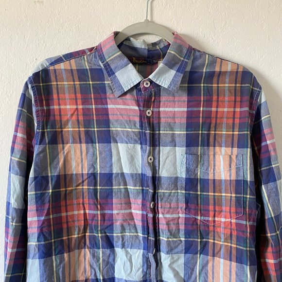Boden Mens Shirt Plaid Button Down Size L Casual Collared Long Sleeve Cotton - Picture 3 of 13